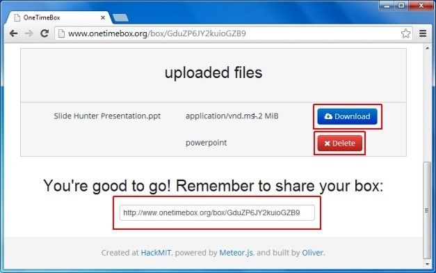 Share Files And Delete Them Anytime