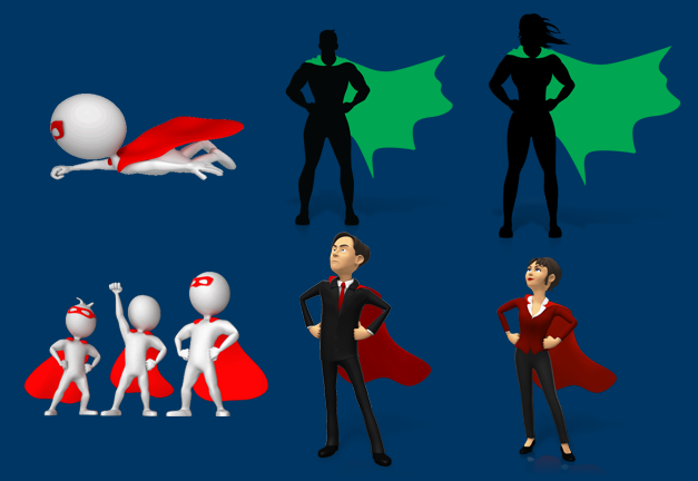 Superhero Clipart Images & Animations For PowerPoint