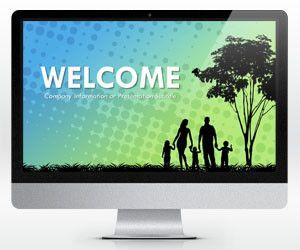 Widescreen Family PowerPoint Template