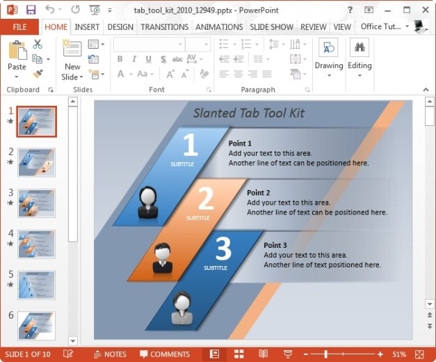 Tab Tool Kit Template for PowerPoint