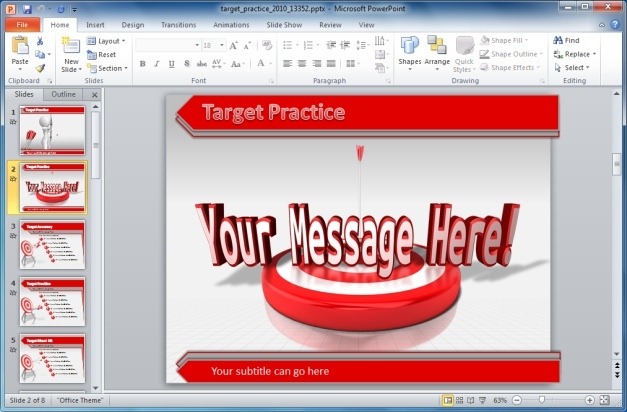 Target Practice Presentation Template