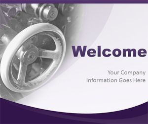 Glossy Violet PowerPoint Template