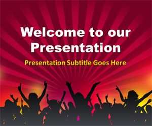 People Crowd PowerPoint Template