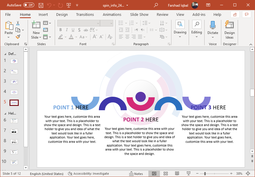 Wheel animation for PowerPoint