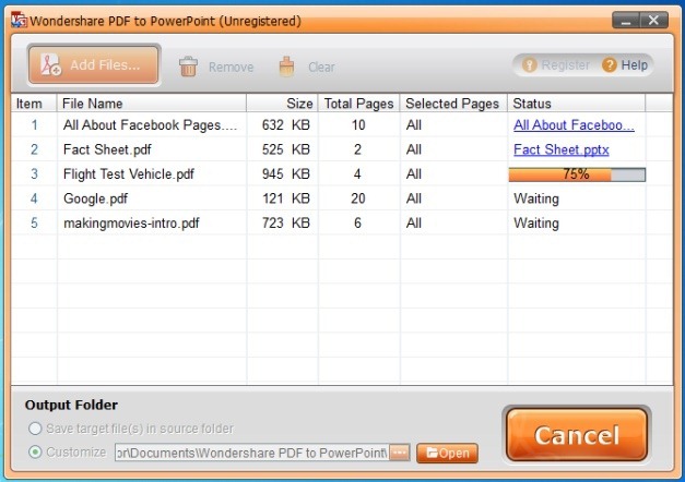 Wondershare PDF To PowerPoint Converter