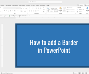 preparing presentation using powerpoint