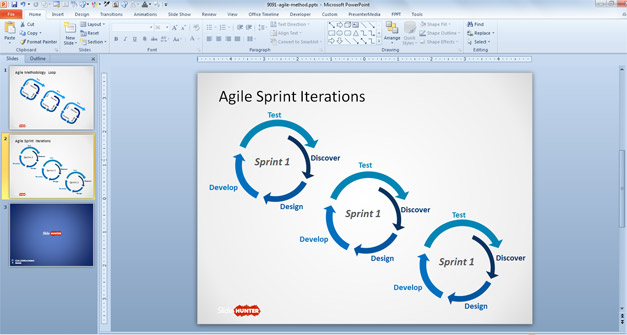 Free Agile Methodology PowerPoint Template & Presentation Slides