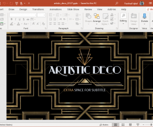 animated art deco template for powerpoint