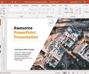 animated building construction powerpoint template