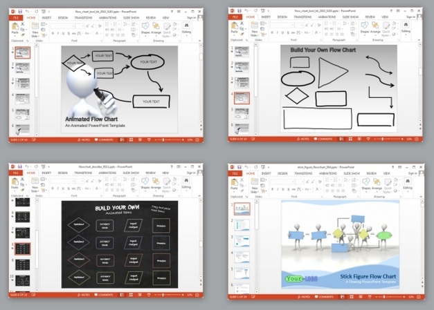 animated flowchart templates for powerpoint