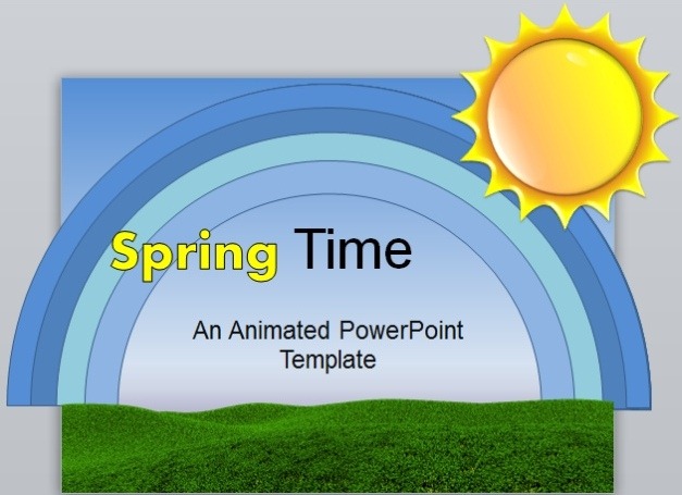animated spring time powerpoint template