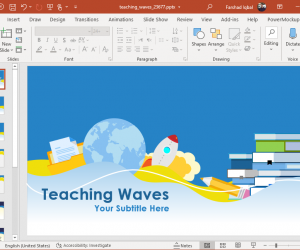 animated teaching powerpoint template