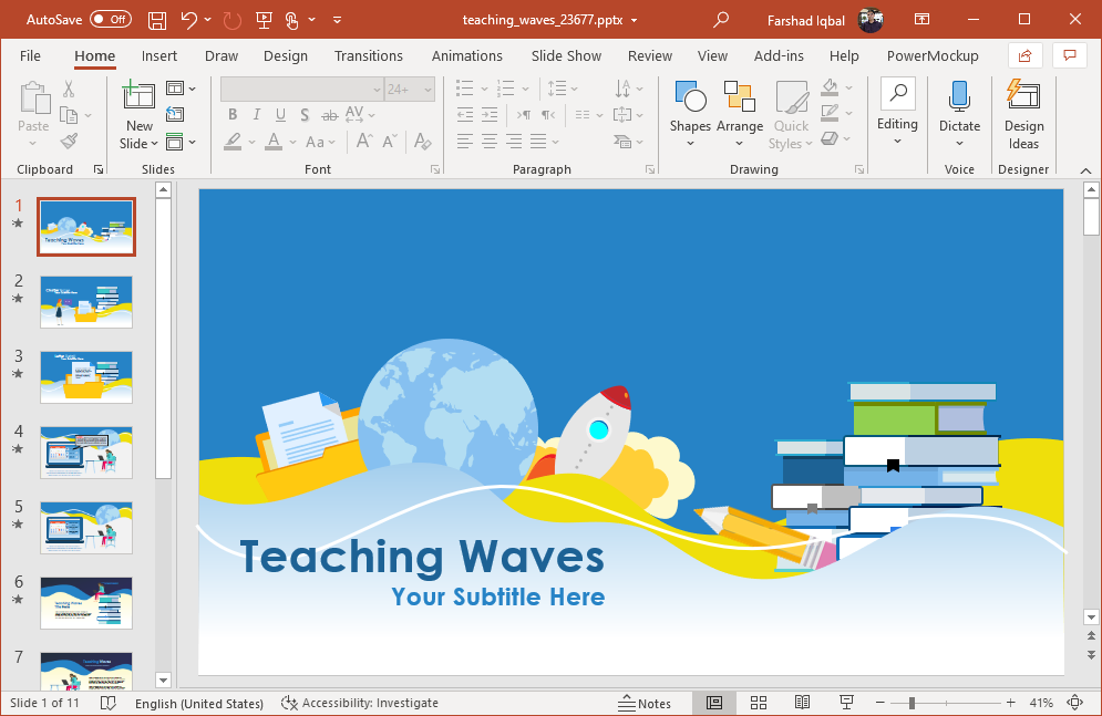 Animated Teaching PowerPoint Template