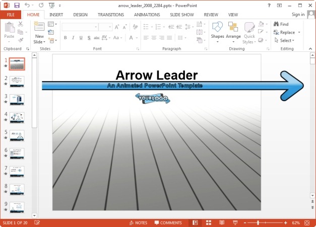 Animated Arrows PowerPoint Template