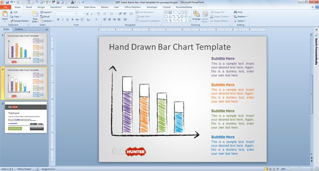 free bar chart template powerpoint