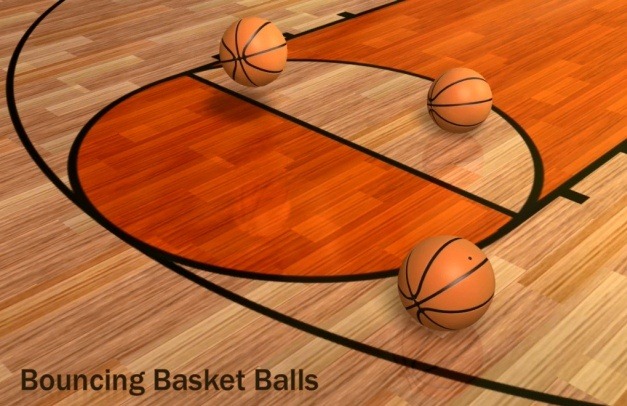 basketball court powerpoint template