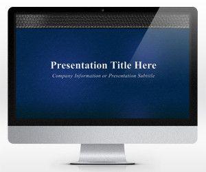 Widescreen Blue Business PowerPoint Template (16:9)