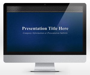 Widescreen Blue Business PowerPoint Template (16:9)