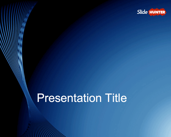 Blue Slide Design for PowerPoint