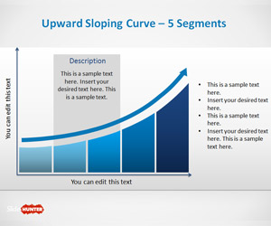 Upward Sloping Curve Template for PowerPoint