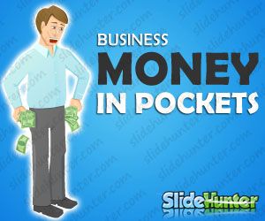 Money In Pockets Illustration for Business