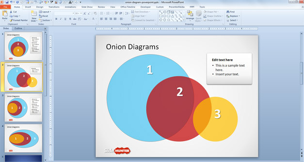 Free Onion Diagram for PowerPoint