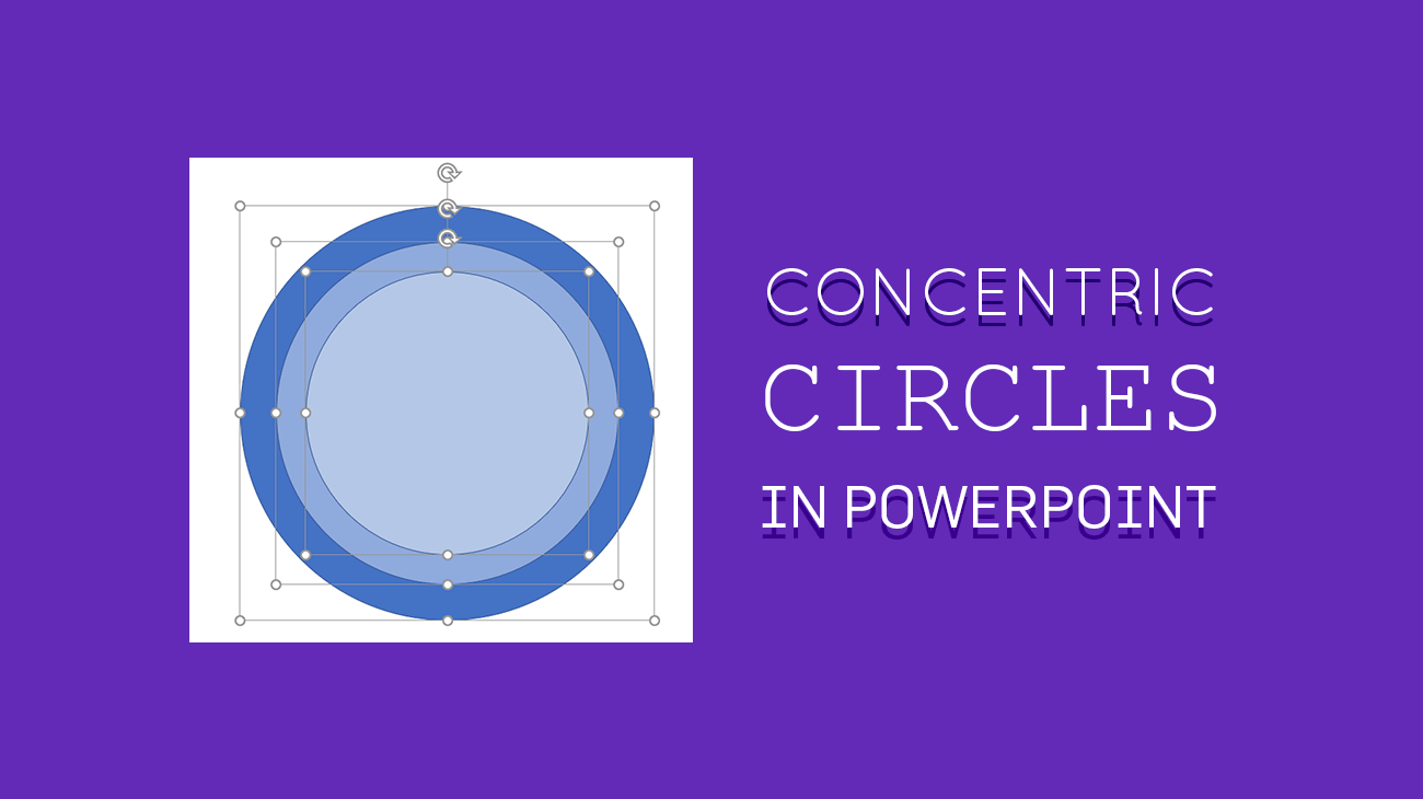Drawing Concentric Circles in PowerPoint