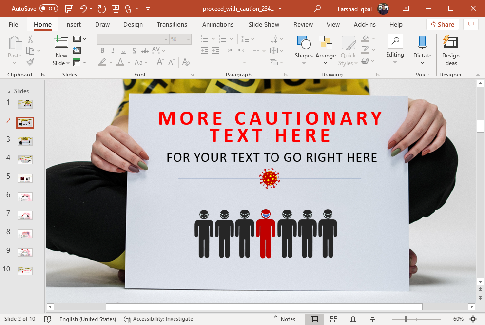covid 19 powerpoint template