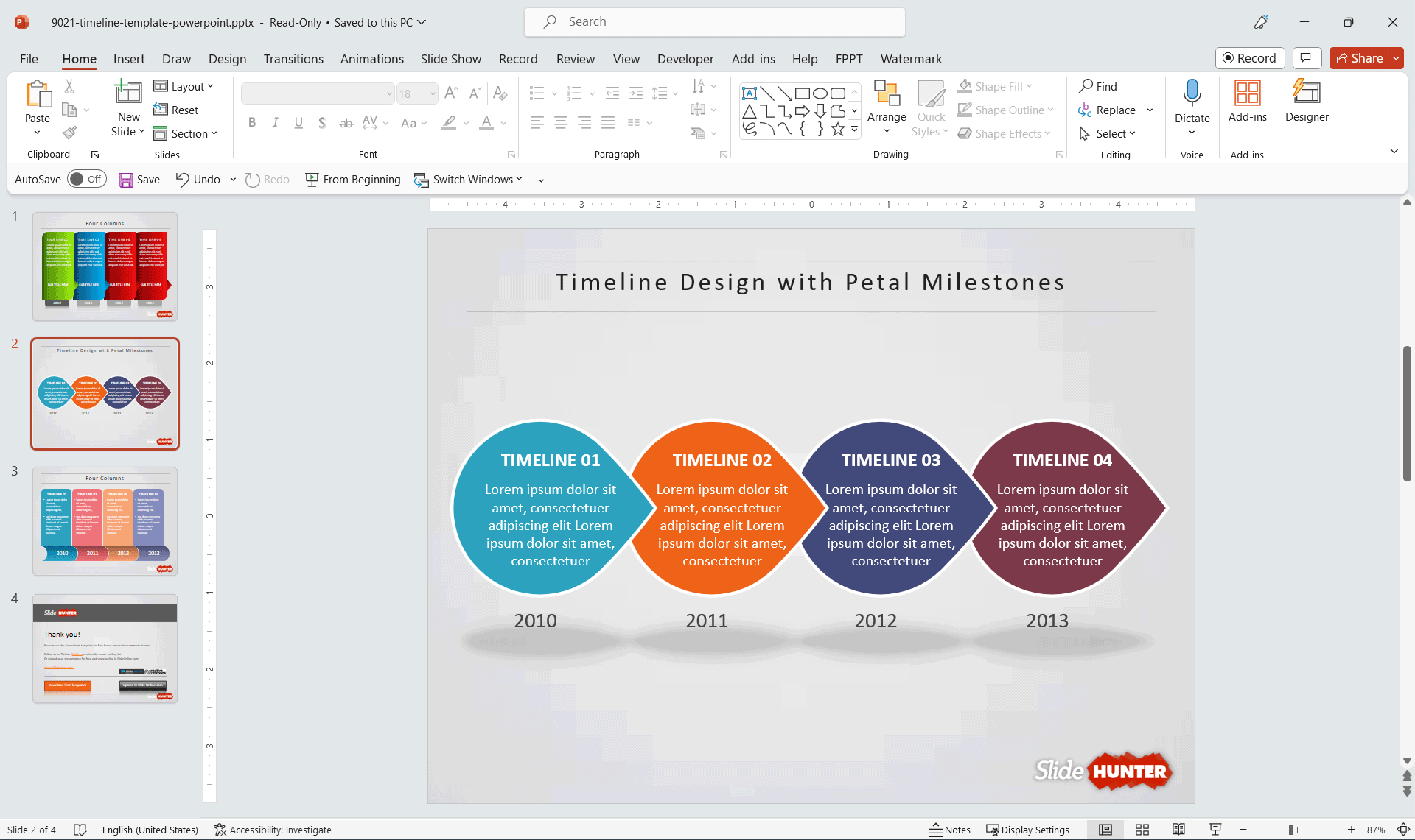 Creative Timeline Design for PowerPoint