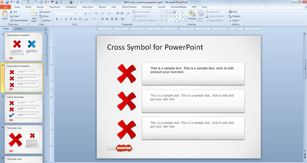 Free Cross PowerPoint template
