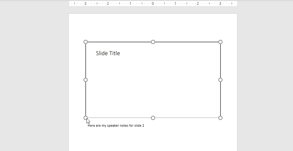 Customize Speaker Notes - Customize the layout of Handouts documents in PowerPoint with Slide content and Speaker Notes