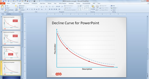 Free Decline Curve for PowerPoint