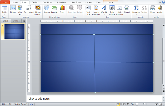 Example of a Quadrant in PowerPoint