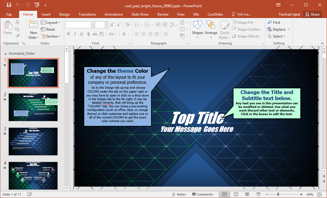 bright future powerpoint template