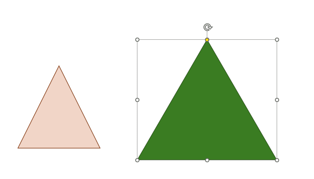 Make an equilateral triangle in PowerPoint