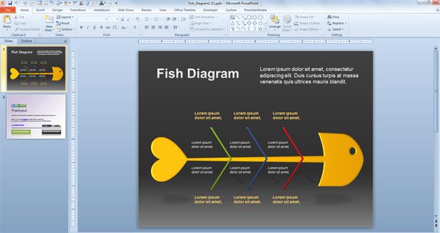 Fish Diagram for PowerPoint
