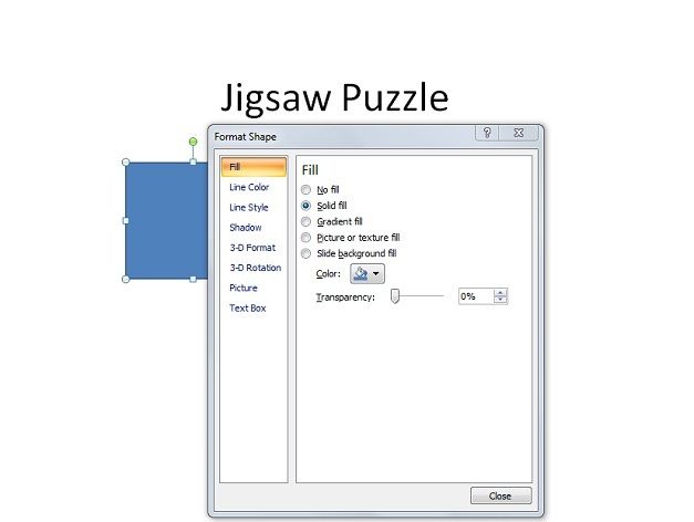 Jigsaw Puzzle PowerPoint design