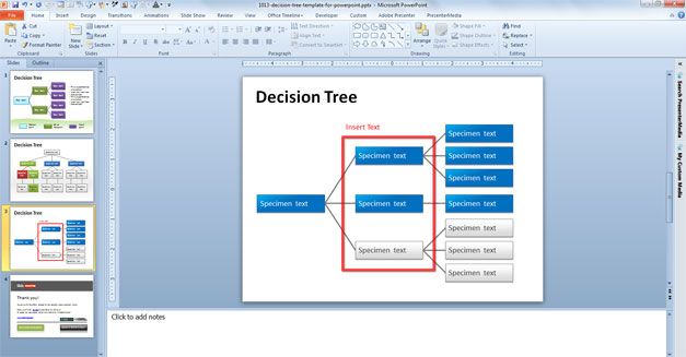 free decision tree ppt template example