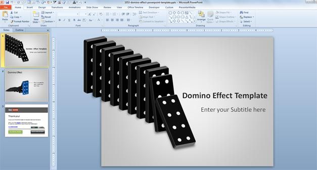 free domino powerpoint template