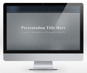 Leather Gray PowerPoint Template (16:9)