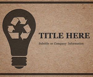 Recycle PowerPoint Template (Black)