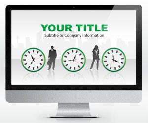Time is Money PowerPoint Template Widescreen (16:9)