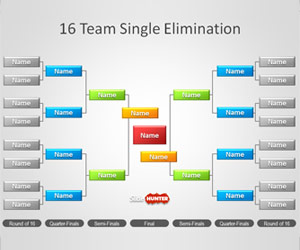 Tournament Brackets Template for PowerPoint