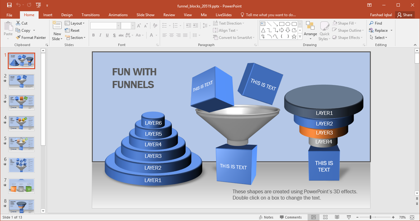 funnel diagrams for powerpoint