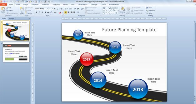 Future plans PowerPoint template