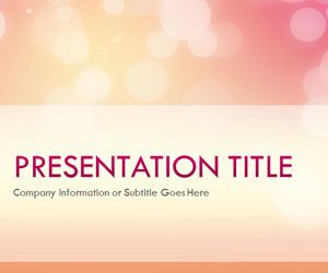 Glow Afternoon PowerPoint Template