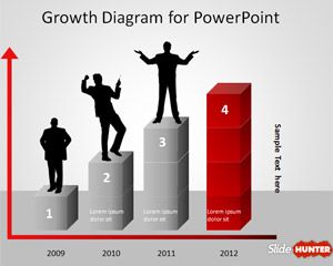 Growth Diagram Template for PowerPoint