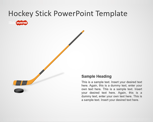 Hockey Stick PowerPoint Template