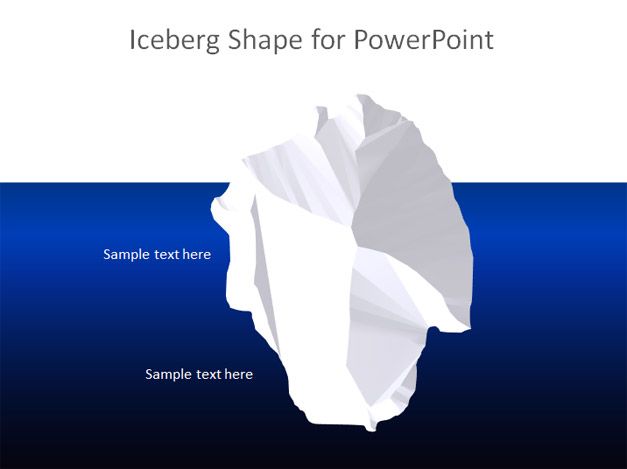 iceberg PowerPoint diagram