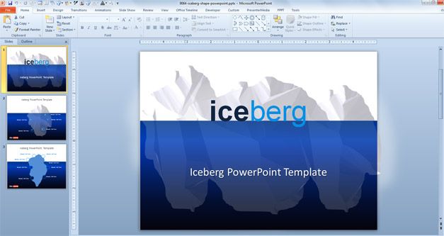 Iceberg PowerPoint template